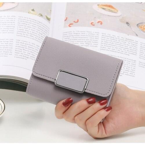Women High Quality Three Fold Wallet Female Brand Pu Leather Short Coin Purses Ladies Multifunction Clutch Phone Bag Card Holder