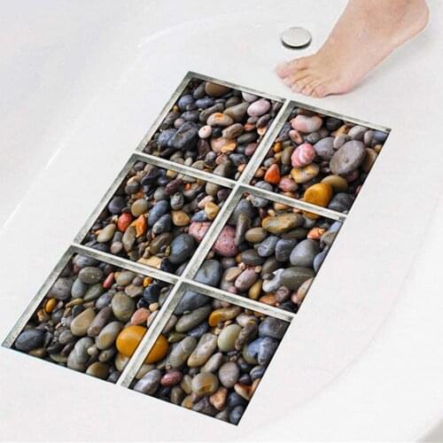3D Bathtub Self-adhesive Non-slip Environmental Protection Stickers Children Bathtub Waterproof Wear-resistant Toilet Stickers