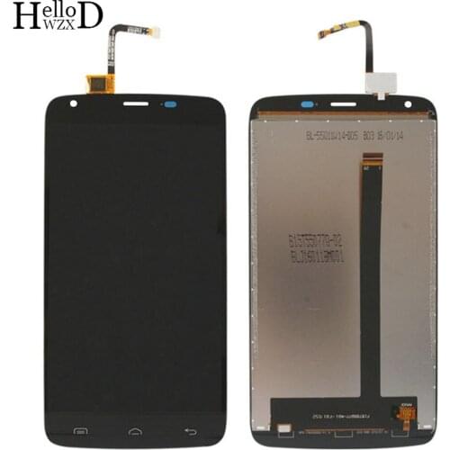 5.5'' Mobile Phone LCD Display Glass For Doogee T6 Front Touch Screen Glass LCD Display Digitizer Panel Lens Sensor Frame Tools