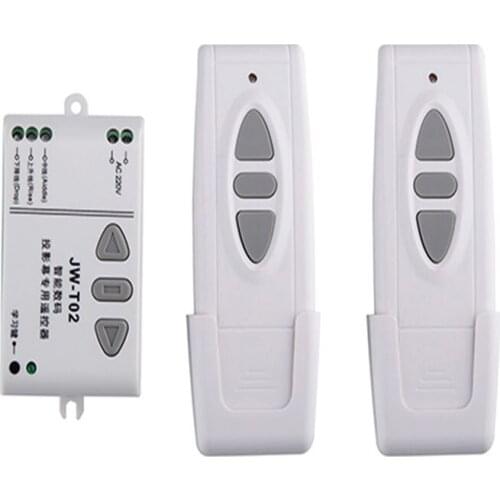 AC 220 V 315 MHZ 433 MHZ intelligent digital RF wireless remote control switch system for projection screen/garage door/blinds