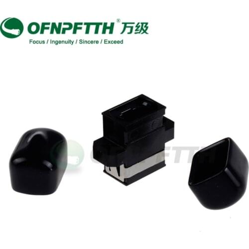 MPO Adapter 8/12/24 Cores with Full Flange and 2 Dust caps compatibile Singlemode and Multimode