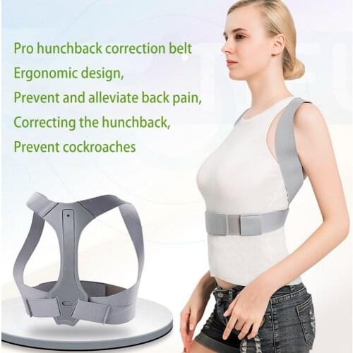 MICSUNLY Pro Brace Support Belt Adjustable Back Posture Corrector Clavicle Spine Back Shoulder Lumbar Posture Correction