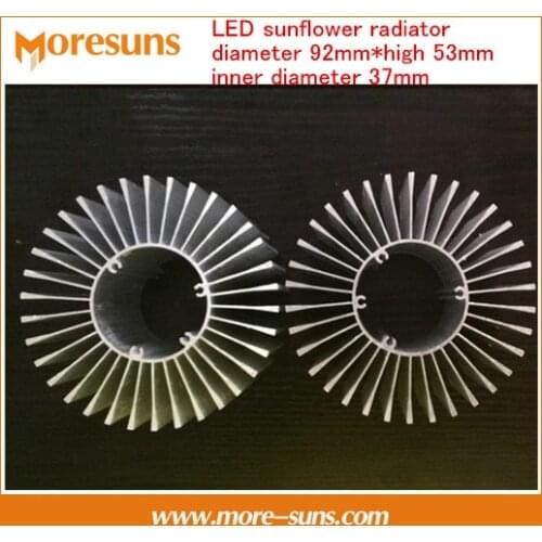 Fast Free Ship 5pcs LED sunflower radiator diameter 92mm*high 53mm,inner diameter 37mm aluminum heatsink