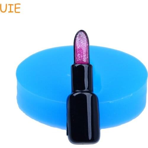 FYL150U 40.9mm Lipstick Flexible Silicone Mold - Make Up Mould Fondant, Cake Decorating Tools, Chocolate, Candy, Resin, Candle