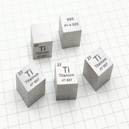 Metal Titanium Periodic Table Cube Side length 10mm Weight about 4.57g Ti≥99.5