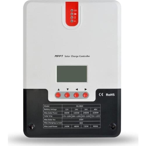 MPPT 20A/30A/40A/60A Solar Charge Controller LCD Solar Regulator solar system controller auto voltage identification