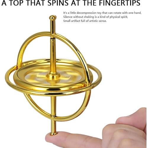 Newest Creative Finger Gyro Metal Decompression Gyroscope Scientific Educational Relieve Classic Toys For Children Kids Juguetes