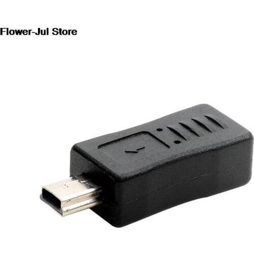 NEW 1 PC Portable Black Micro USB Female to Mini USB Male Adapter Charger Converter Adaptor