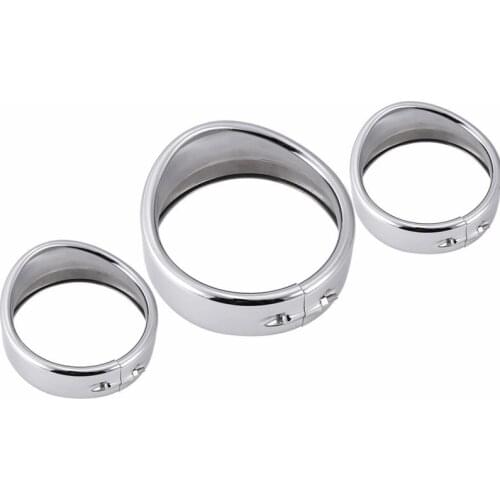 New Motorcycle Chrome 7" Inch Headlight Trim Ring Visor Style Fits for Harley Touring Road King Electra Glide Softail FLD/FLH