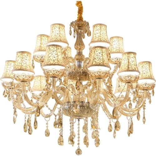 Ceiling Chandelier French Chandeliers Lighting Glass Living Room Led Pendant Chandelier Lights Dining Room Hanging Lamp Fixtures