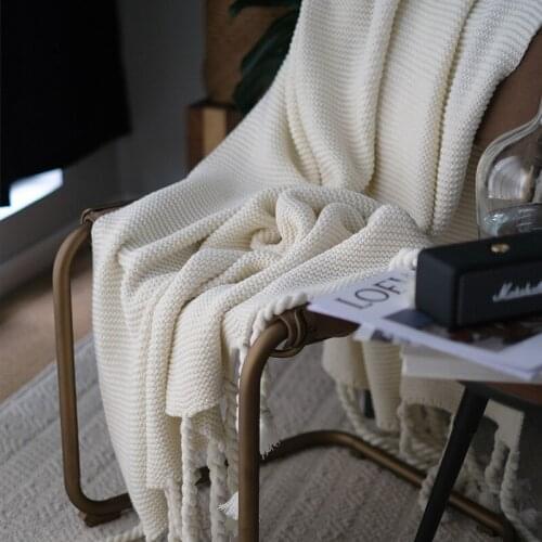 Drop Shipping Thickening Knitted Thread Blanket Winter Bedspread on Bed Travel Airplane Sofa Plaids Home Office Nap Blankets