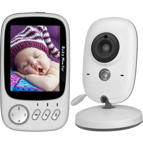 3.2 Inch Wireless Video Color Baby Monitor High Resolution Baby Nanny Security Camera Night Vision Temperature Monitoring