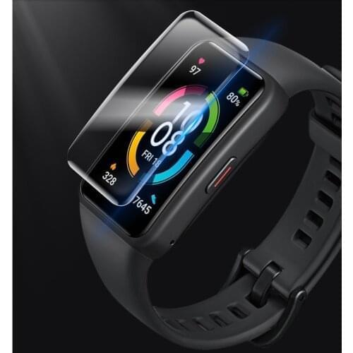 2pcs Screen Tpu Clear Protective Film for Huawei Honor Band 6 Smartwatch Ultra-thin Full Cover Hydrogel Soft Protector HD Film