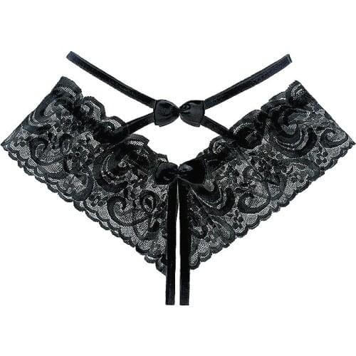 1@# 1pcs Woman Sexy Panties Erotic Crotchless G-string Lace Transparent Open Crotch Underwear Underpants Thong Tanga Women Sexy