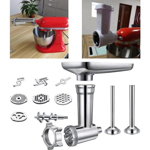 1Set Meat Grinder &Slicer Shredder Meat Grinder Attachment for Kitchen Accessories