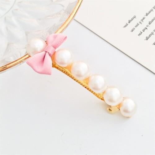 1Pcs Pearl Metal Women Hair Clip Acrylic Imitation Pearl Women Barrettes Elegant Hair Clip Hair Accessories Beauty Styling Tools
