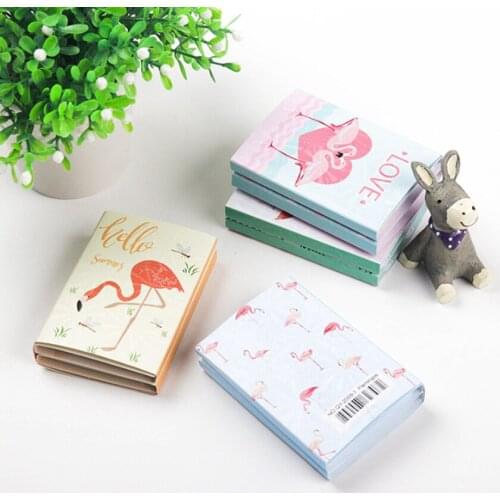 1pack cute Flamingo cartoon series sticky notes index note Convenient memo note pads stationery Sticker