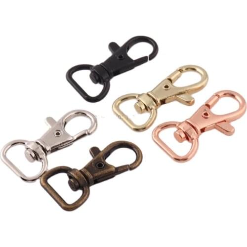 20pcs/lot 39*15mm rose gold /light gold/black/silver bronze Lobster Clasp Clip Snap Hook Key ring for bag diy Accessories