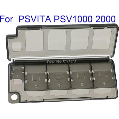 10PCS 10 in 1 Protective Hard Plastic Memory Game Cards Storage Box Case Holder for Sony Psvita PS Vita PSV 1000 2000 Slim