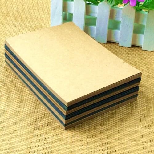 100PCS Brown Kraft Cards DIY Handmade Painted Graffiti Blank Paper Retro Greeting Card/Postcard Vintage Message Card