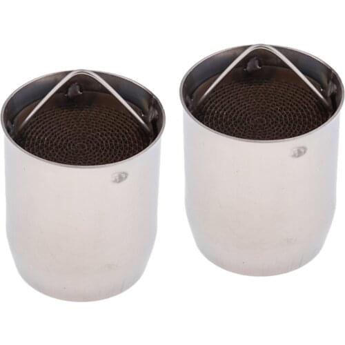 2 Pcs 60mm Motorcycle Exhaust Pipes Can DB Muffler Muffler Baffle