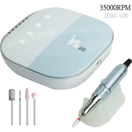 2021 New Nail Drill Metal Manicure Machine 35000 RPM Electric Nail File HD Display for Nail Equipment Nail Sander JDM-102/108