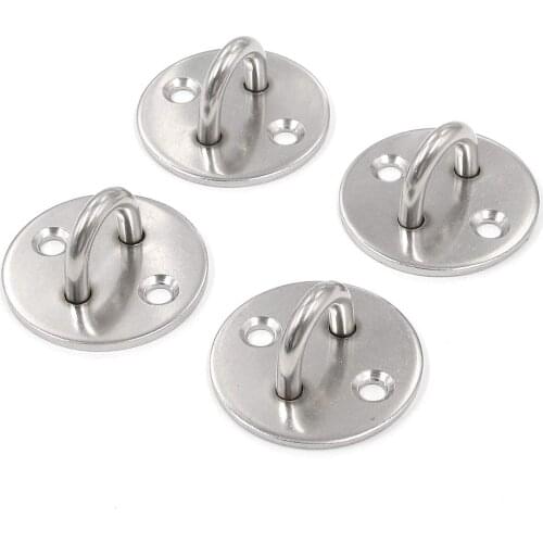 5 pcs round eye plate 304 stainless steel eye plate
