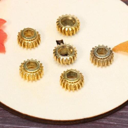 6pcs Hexagonal Open Gear Tuners Tuning Pegs Machine Heads Mount Hex Hole 1/18 Gears for Guitar Instrument