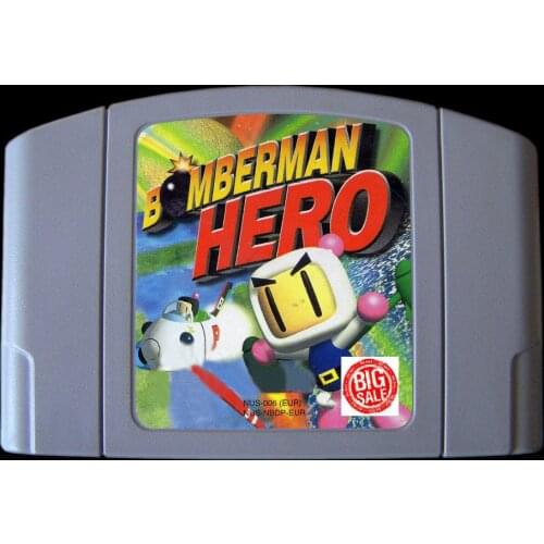 64 Bit Games ** Bomberman Hero ( English PAL Version!! )