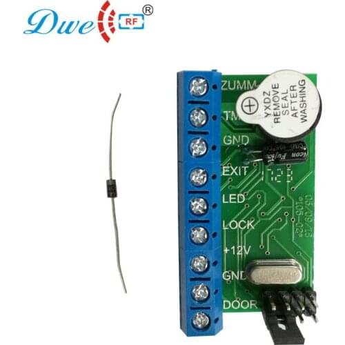 Free shipping 12v rfid access control standalone mini wiegand controller with led and buzzer