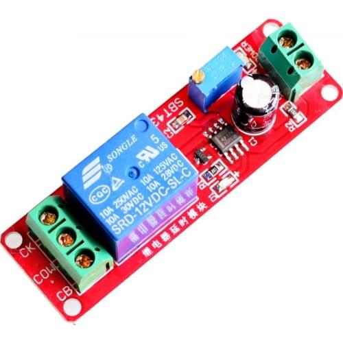 C 12V Delay Relay Shield Module NE555 Timer Switch Adjustable Module 0 To 10 Second 0~10S Car Oscillator Power Robot Kit