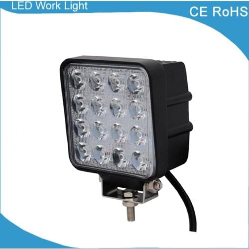 1piece Free shipping 48W Led Work Light 12V 24V 4 inch Led Work Lamp for off-road Trucks Tractor Boat SUV farm vehicles agitator