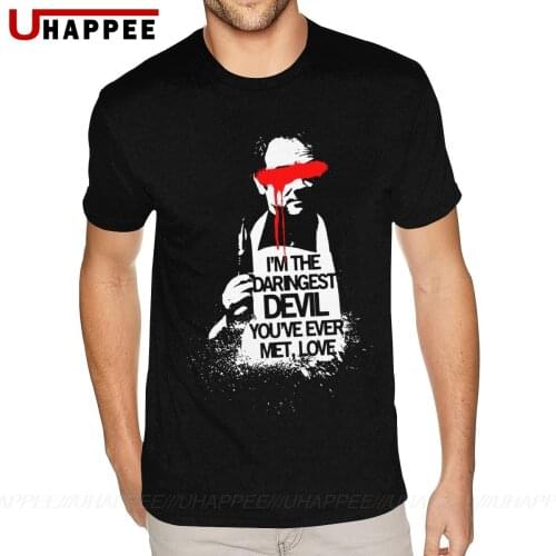 Classic Crowley Supernatural Tees Shirt for Men XXXL Short Sleeves Soft Cotton Round Neck Tshirt