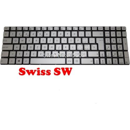 Keyboard For ASUS N551 N551JB N551JK N551JM N551JQ N551JW N551JX N551VW N551ZU UK/US/SW 0KNB0-662BUK00 0KNB0-662BSF00