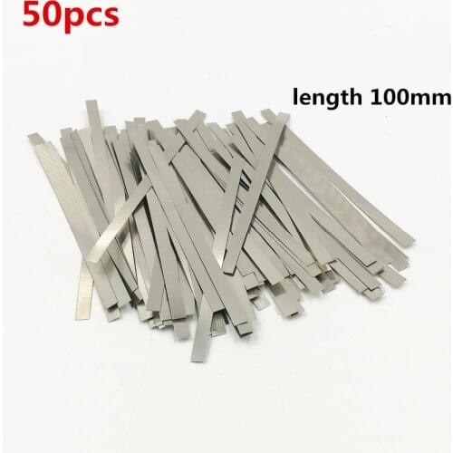 50pcs Nickel Plated Steel Strip Nickel Plate Strap Strip Sheets For Battery Spot Welding Machine Spot Welder Welder Equipment