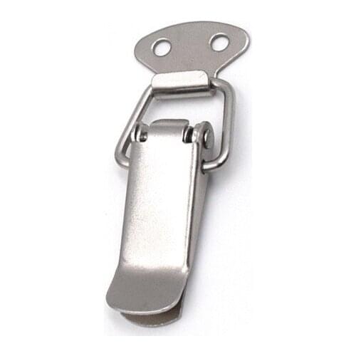 Hot selling J106 Cabinet Boxes Spring Loaded Latch Catch Toggle Locks Hasps Iron Hasps For Sliding Door Window Cabinet