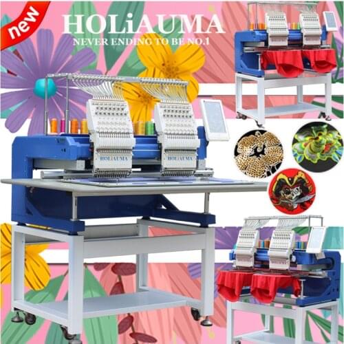 Holiauma multi-head 2 head embroidery machine computerized brother type garment embbroidery machine