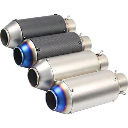 Motorcycle Modified Scooter GY6 Slip-on Stainless Steel Pipe Rocket Style Motorbike Exhaust Pipe AK037