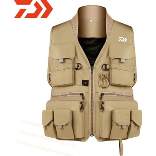 Dawa 2020 New Outdoor Multi-pocket Fishing Clothes Climbing Multifunctional Leisure Travel Breathable Fishing Vest
