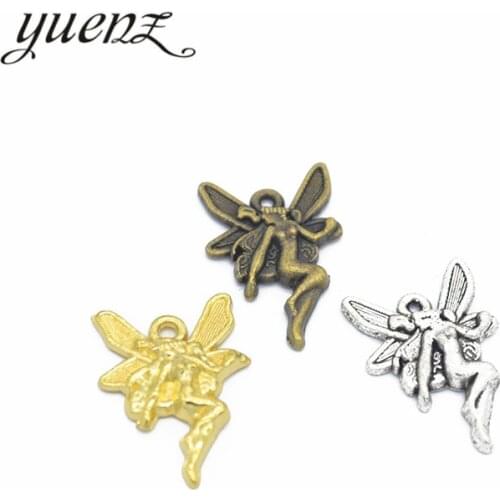 YuenZ 20pcs Alloy Angel Charms Metal Pendant Charms For Necklace Bracelet DIY Jewelry Accessories Crafts Pendant 22*14mm I210