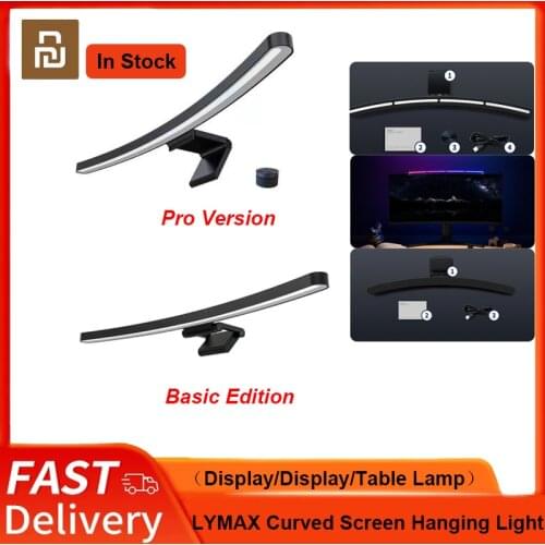 Youpin Display Hanging Light LYMAX LED Desk Lamp 3-Button Stepless Dimming Computer Hanging Table Lamp For Office Study Reading