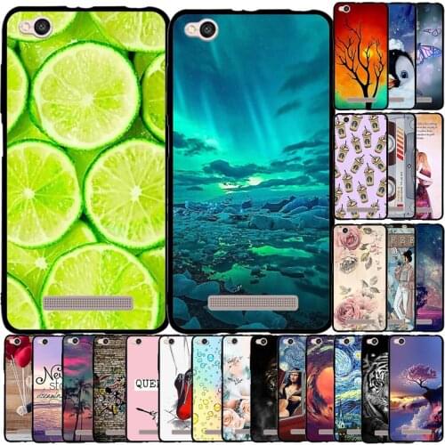 For Xiaomi Redmi 4A Case Flower Animal Cover Silicone Case For Xiaomi Redmi 4A Redmi4a Bumper Shockproof Phone Case Coque Etui