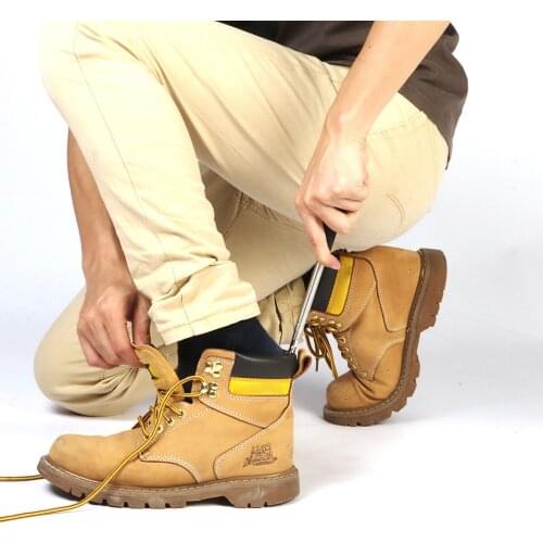 Long Handle Shoe Horn Handled Shoe Lifter Stainless Steel Adjustable Expander Shoe Horn Extends Collapses Shoes Tools