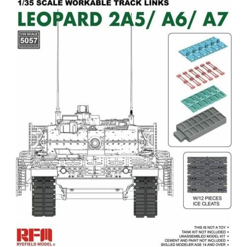 RYEFIELD MODEL RFM RM-5057 1/35 Workable Track for Leopard 2A5/A6/A7 - Scale Model Kit