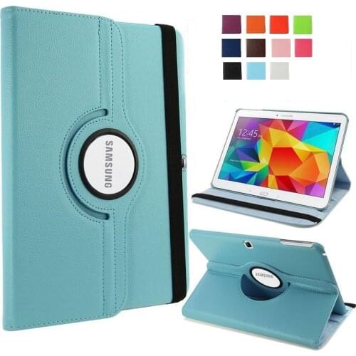 Smart Case for Samsung Galaxy Tab 4 10.1 inch SM T530 T531 T535 Leather Magnetic Auto Sleep Wake up Protective Cover Funda Shell