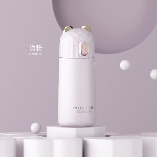 Modern Bear Thermal Cup 304 Stainless Steel Tumbler 350ml Vacuum Flask Lovely Girls Water Thermos Bottle Travel Insulated Cup