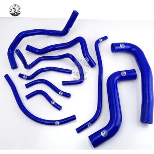 Silicone Radiator Hose Kit Fit For TOYOTA Vios 1.5 2004- (10pcs) RED/BLUE/BLACK