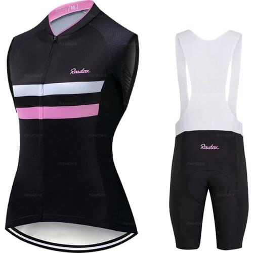 2021 Summer Ropa Ciclismo Mujer Breathable Women Sleeveless Cycling Clothing Bike Sports Set Clothing Cyc Clothes Ropa Ciclismo