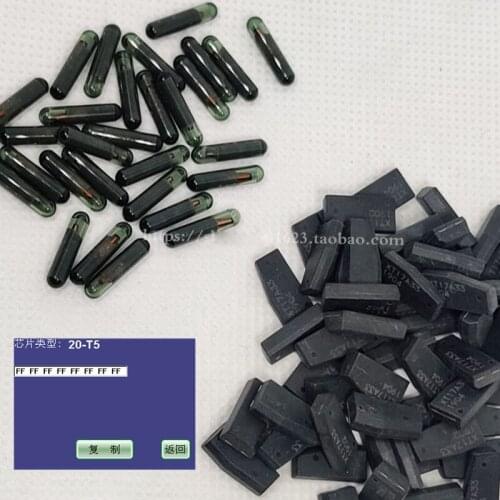 10Pcs/lot T5 ID20 Carbox Transponder T5 Glass Chip for AD900 MINI900 T5 Cloneable Chip Auto Car Key Cemamic Car Key T5 Chip