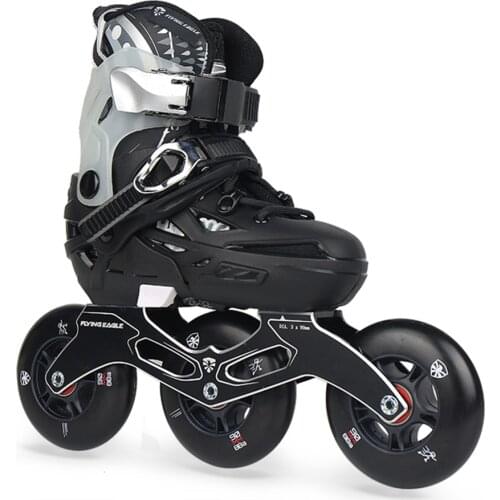 100% Original Flying Eagle S6S kids Speed Inline Skate 3*90/100mm Wheels Falcon Roller Skating Shoe Street Free Skating Patines